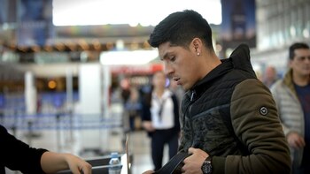 Enzo ingresó media hora ante