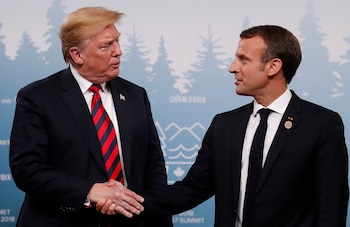 Macron y Trump (REUTERS/Leah Millis)