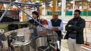 Banegas, presidente de la empresa,