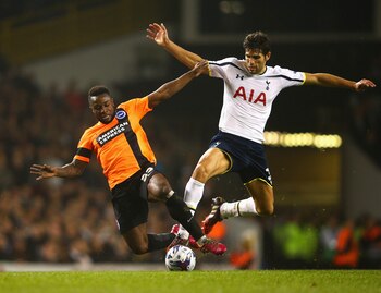 Una escena del partido de