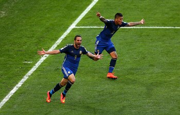 Gonzalo Higuaín hizo un gol