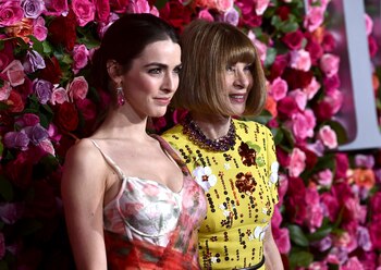 Bee Shaffer y Anna Wintour (Evan Agostini/Invision/AP)