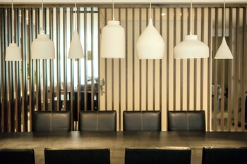 Juego de lámparas de cerámica.