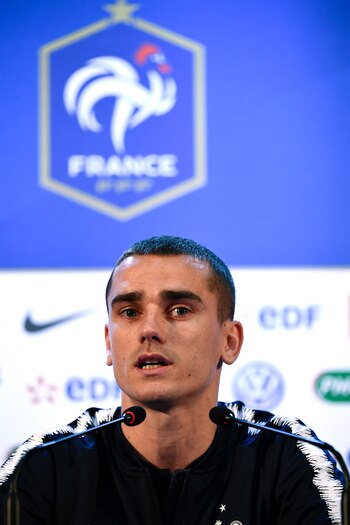 Griezmann habló en la concentración