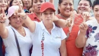 La candidata fue atacada en