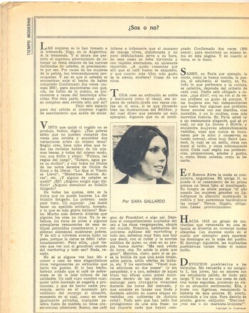 Sara Gallardo tenía una columna