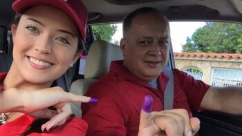 Diosdado cabello y su hija
