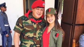 Diosdado Cabello y su hija