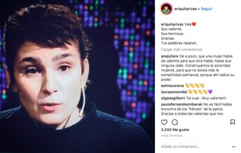 El posteo en Instagram de