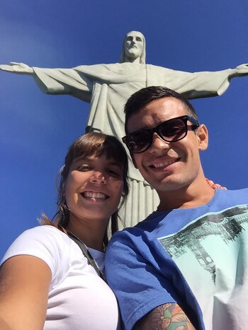 Mariana y Tomi en Brasil