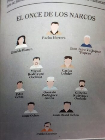 “El once de los narcos”,