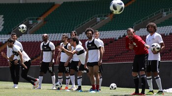 Mohamed Salah ya pudo entrenar