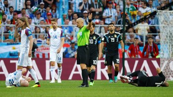 En el partido de Argentina frente