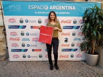 Taverniti también participó de la gala de apertura de Espacio Argentina