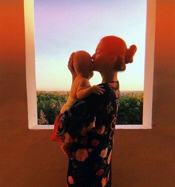 Eugenia Suárez y Magnolia (Foto: