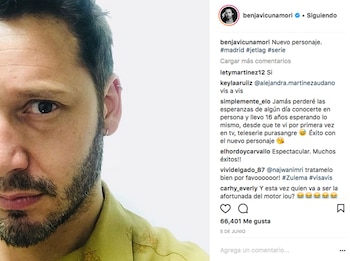 Así anunció Benjamín Vicuña su