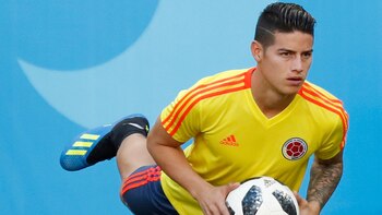 James Rodríguez, suplente en el