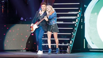 Karol Sevilla sobre el escenario