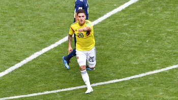 Su gol de tiro libre ante Japón fue elegido por la FIFA como uno de los mejores del Mundial de Rusia 2018 (AFP)