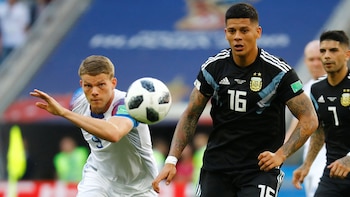 Marcos Rojo fue titular en