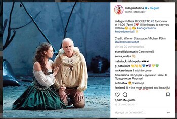 Aida Garifullina interpretando uno de