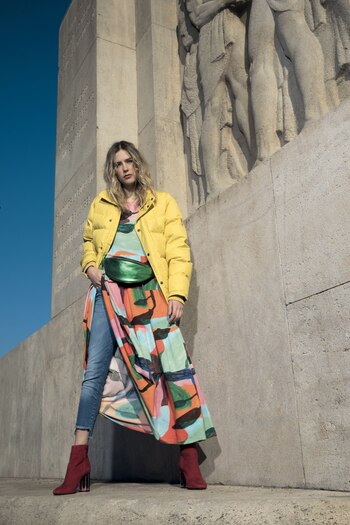 Campera de plumas ($ 7.500,