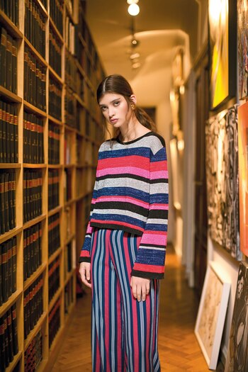 Suéter con hilos de lúrex