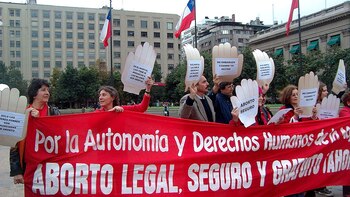 Manifestación en favor del aborto