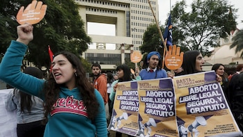 Manifestación en favor del aborto