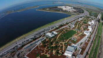 Vista aérea del campus de