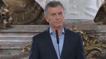 El presidente Mauricio Macri