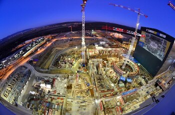 Vista del lugar de construcción