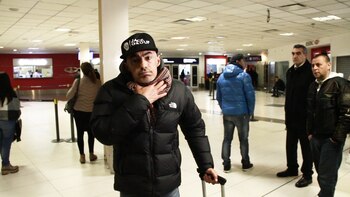 Néstor Penovi, al llegar a