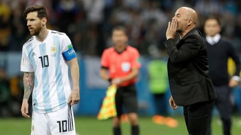 Messi durante la derrota de