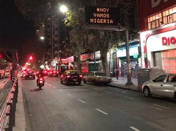 En la avenida Santa Fe