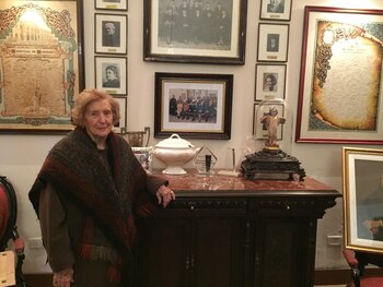 La presidenta de la Sociedad