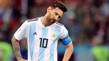 La frustración de Lionel Messi,