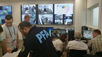 La delegación de los policías