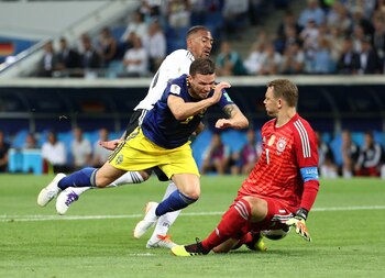 Marcus Berg no puede ante Manuel