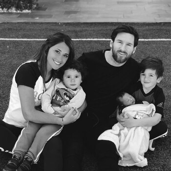 La familia Messi se reunió