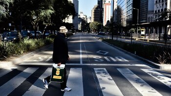 Calles desoladas en pleno centro