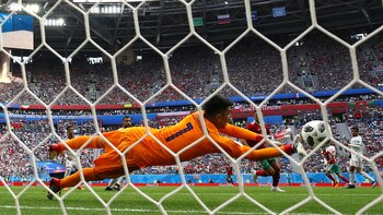 El arquero fue figura en