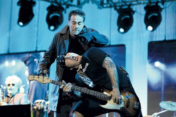 Flavio junto con Vicentico en