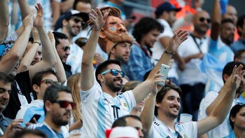 Fanáticos argentinos se perdieron en