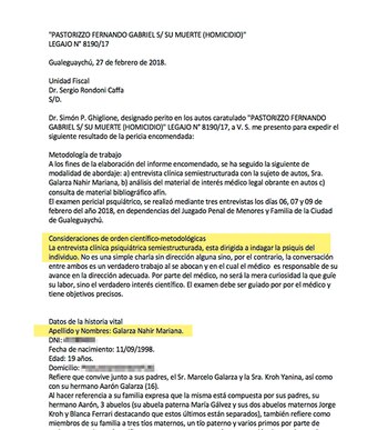 La pericia psiquiátrica que le