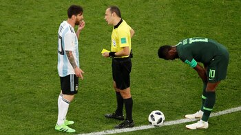 Lionel Messi fue amonestado y