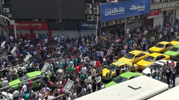 “No a Gaza, no al Líbano”, reclaman los manifestantes (AFP)