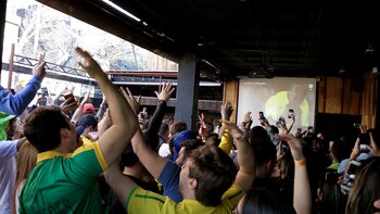 Los brasileños festejaron el triunfo