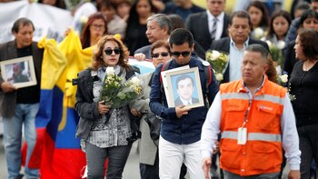 Familiares de las víctimas del