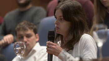 La vicepresidente Ayelén Petracca (Adrián